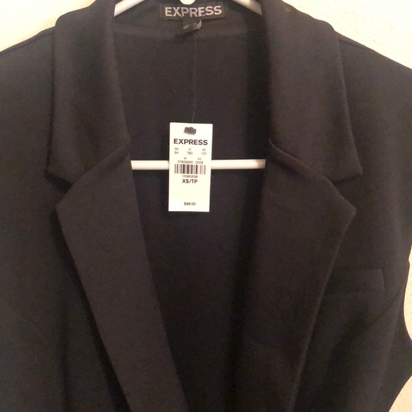 Black Express sleeveless suit dress NWT size XS - Picture 3 of 3